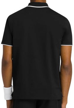 Мужское теннисное поло Wilson Advantage Zip - черный