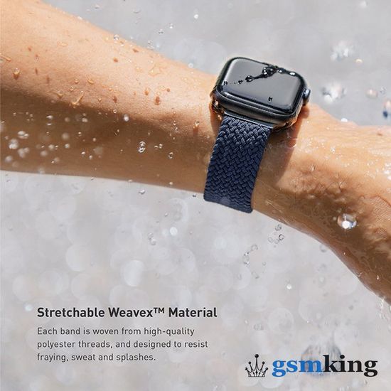 Uniq ASPEN Weavex Strap for Apple Watch 42|44|45mm Blue