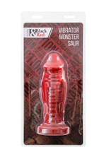 Вибратор Black&Red Monster Saur красный 21,7 см