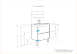 Тумба под раковину AQUATON Сканди 70