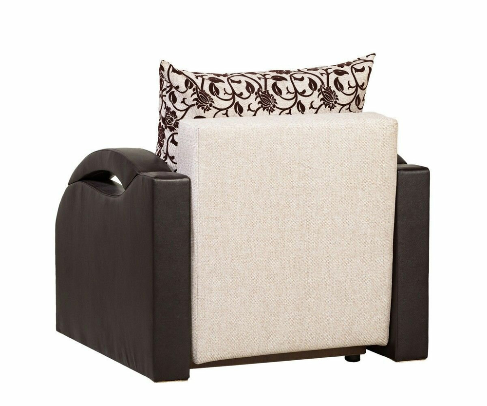 Кресло-кровать раскладное с ящиком, Юпитер Аслан Бежевый, 90х96х76