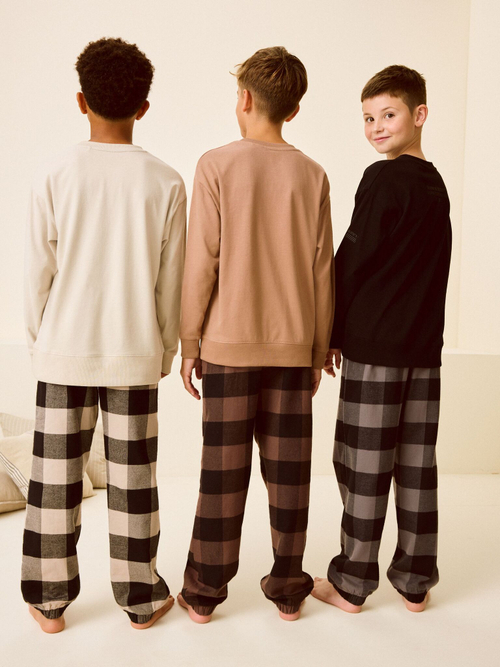Пижама для мальчика Next B96-776, 3 шт., Бежевый, Черный