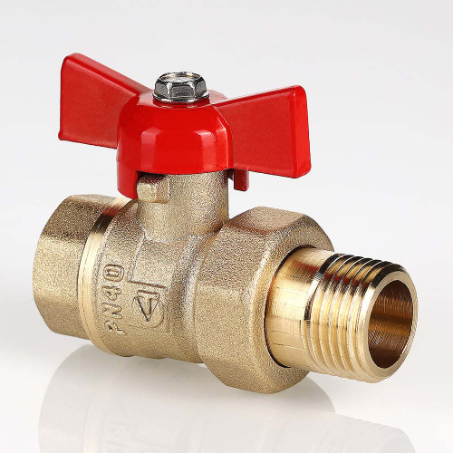 Кран шаровой латунный полнопроходной разъёмное соединение(американка)/внутренняя резьба бабочка, VALTEC СТАНДАРТ