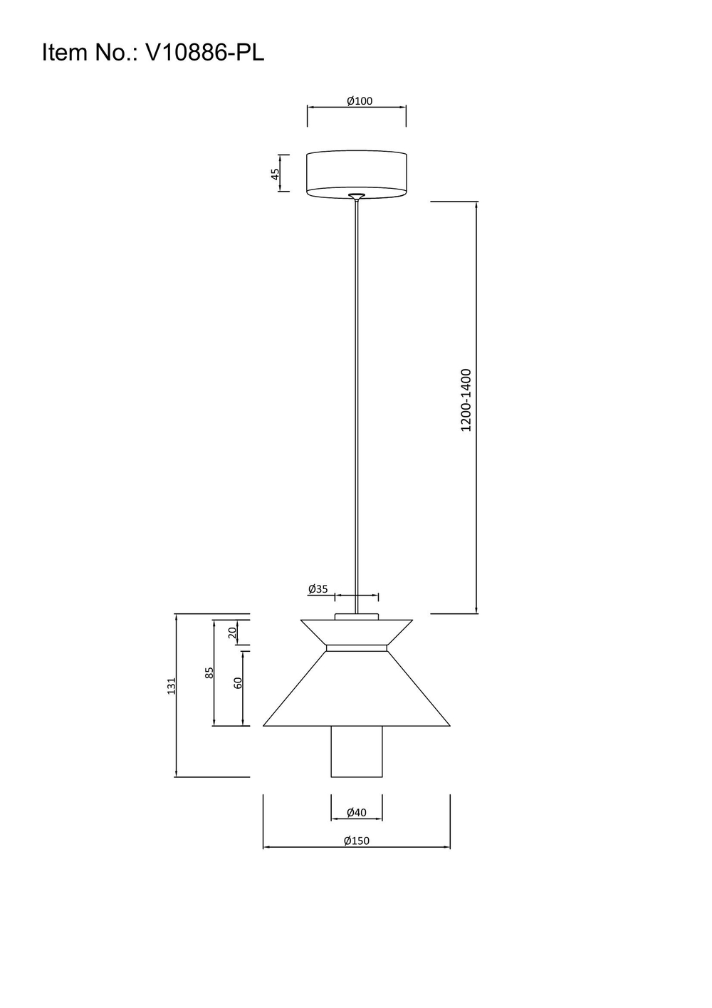 Светильник подвесной светодиодный Moderli V10886-PL Ori