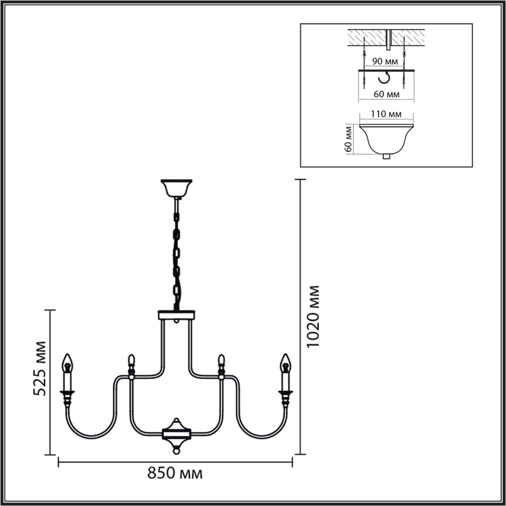 8318/12 CLASSI LN26 076 шампань/металл Люстра E14 12*40W 220V SUANA