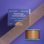 Foryou LUOFUCON Пластырь рулонный силиконовый на катушке с отрывными линиями телесный