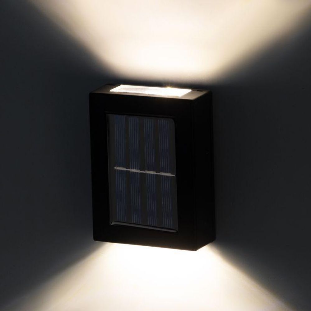 Светильник светодиодный ERAFS024-02 &quot;Практик&quot; 2LED 7х3х10см уличный настенный на солнечн. батарее Эра Б0057592