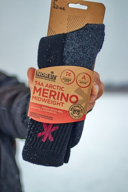 Носки Norfin T4A ARCTIC MERINO MIDWEIGHT р.(39-41) M