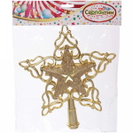 Звезда на ёлку «Кружево» 20*22 см, Золото