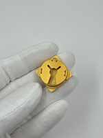 Накладка на пуговицу с чёрной вставкой