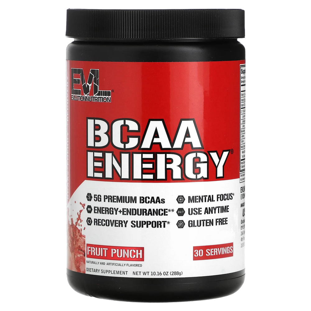 EVLution Nutrition, BCAA Energy®, фруктовый пунш, 288 г (10,16 унции)