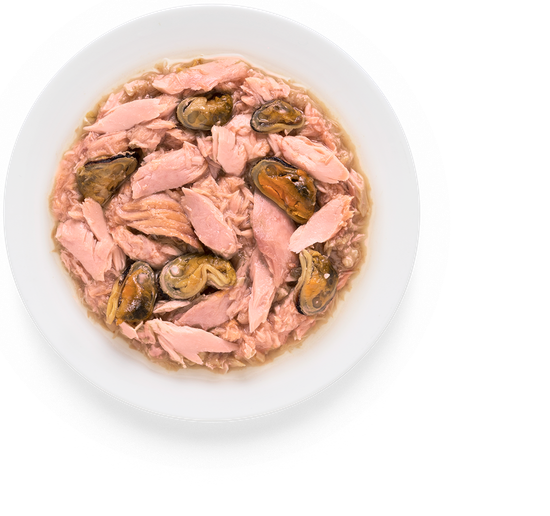 Grandorf Консервы для кошек Филе тунца с мидиями в бульоне 70г