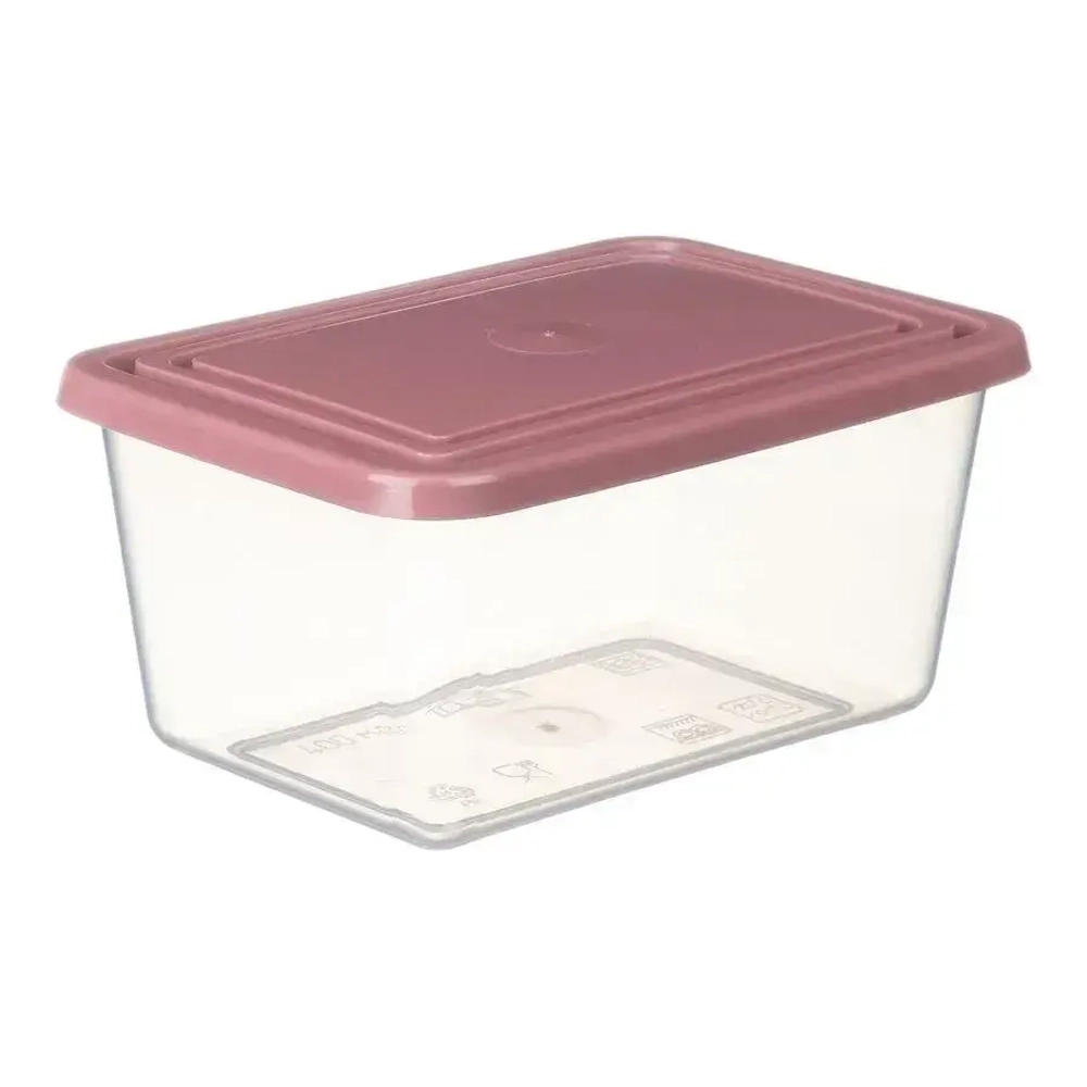 Емкость для продуктов прямоугольная 2л Ягодный 205x150x100 мм