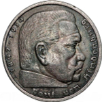 Germany, 5 Reichsmark 1935 – Paul von Hindenburg (Berlin Mint - "A"), XF