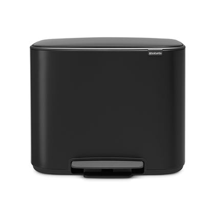 Мусорный бак Bo Pedal Bin 3x11л Brabantia Черный матовый