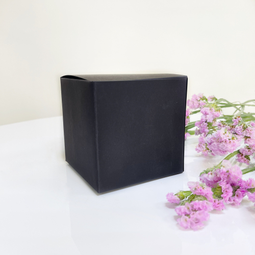 Коробка универсальная черная размер 9х9х9 см