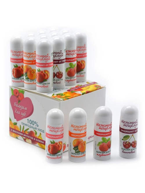 Бальзам для губ «Фруктовый поцелуй» MIX 3,5 г