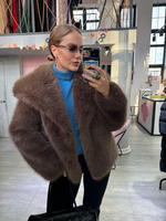 Шуба Slavic girl шоколадный