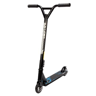 Самокат Алюминий трюковой алюм диски, колеса PU 100, 4 цвета микс, рисунок не микс, с-30834