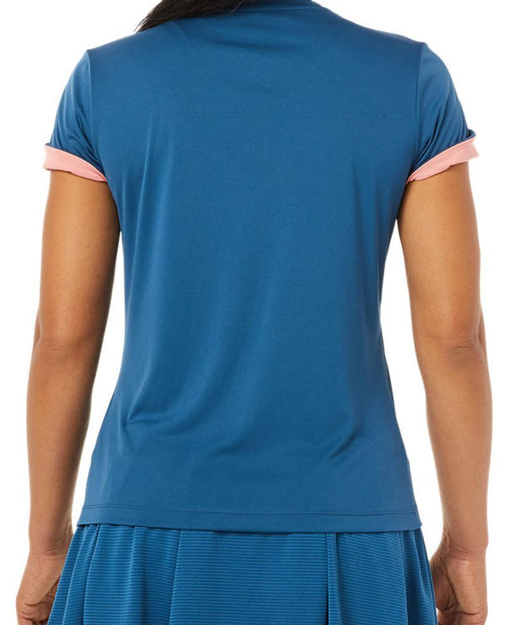 Женская футболка теннисная Asics Court Graphic Tee W - light indigo