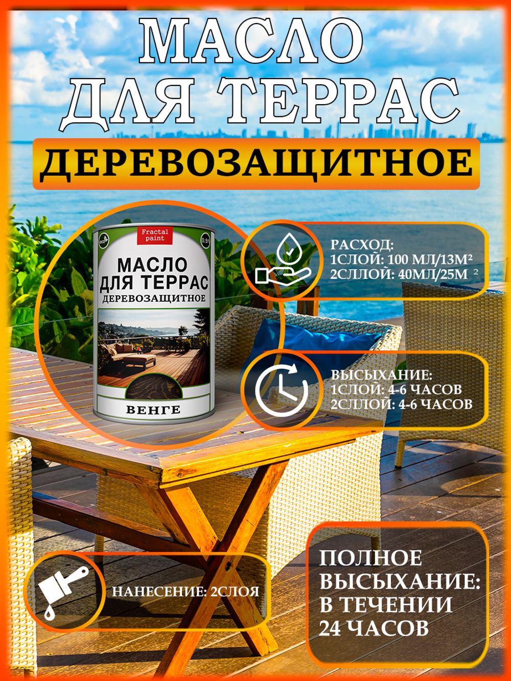 Масло для террас «Бесцветный»