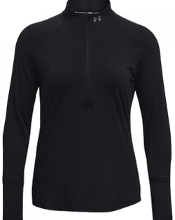 Женская теннисная футболка (dł. Рукава) Under Armour Women's UA Qualifier Run 2.0 1/2 Zip - black