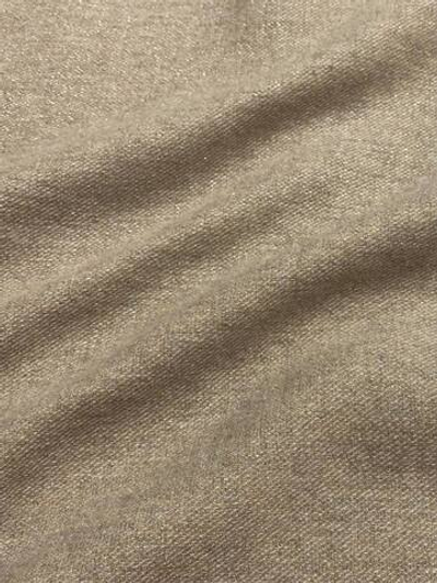 Шерсть с п/а, купрой и люрексом Luigi Colombo x Peserico double face серый/песочный