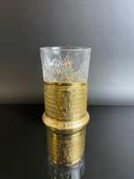 Подстаканник "Памятник А.М. Горькому" СССР, 1960-1990 гг. с хрустальным стаканом