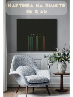 Картина на стену 40 X 50 Stay positive