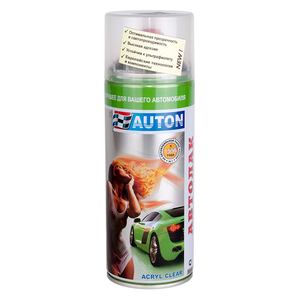 AUTON Лак для тонировки фонарей, черный, аэрозоль 400 мл.