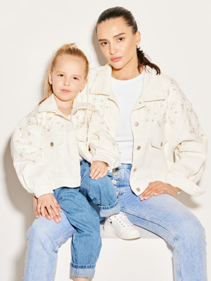 Куртка DROPS VELVET MOM, белый