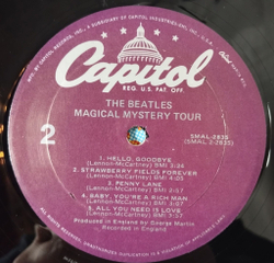 Винтажная виниловая пластинка LP The Beatles Magical Mystery Tour (USA 1978)