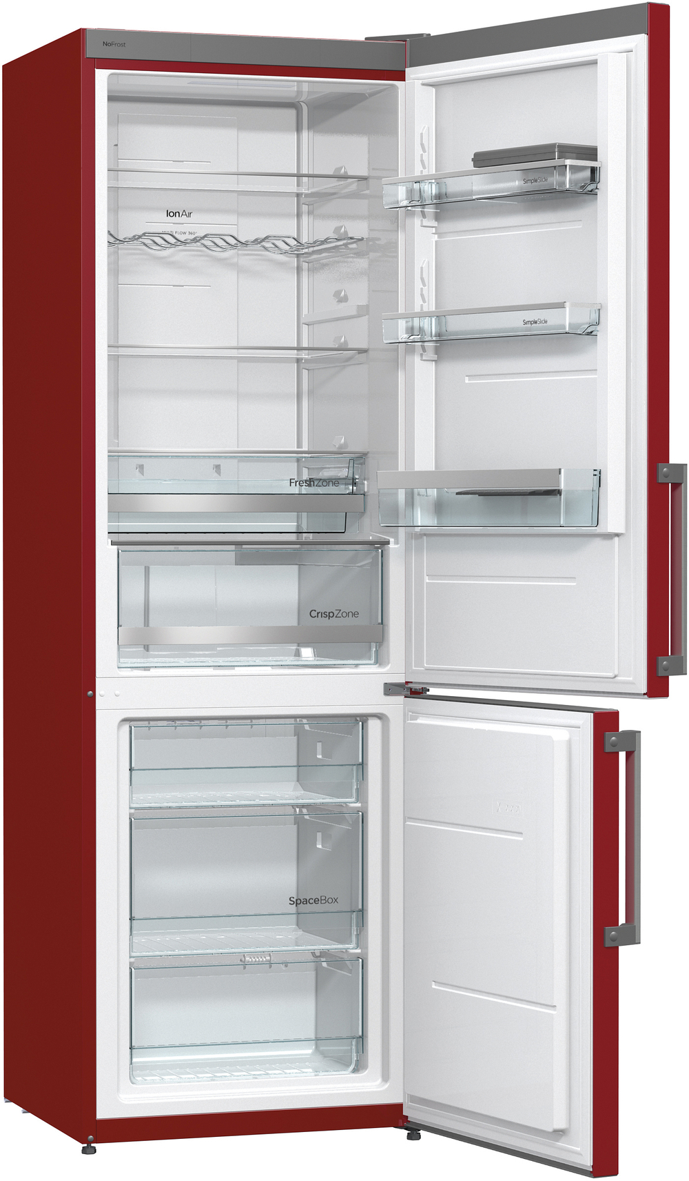 Отдельностоящий двухкамерный холодильник Gorenje NRK 6192 MR