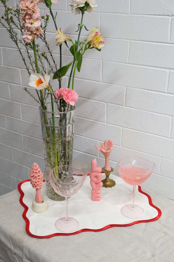 Свеча "Love" розовая (Черная смородина) - фото 4