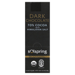 Dr. Mercola, Solspring®, Biodynamic®, темный шоколад, 70% какао с гималайской солью, 12 плиток по 40 г (1,41 унции)