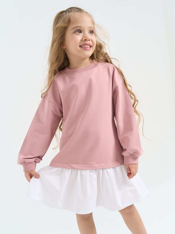 Платье с хлопковой юбкой 