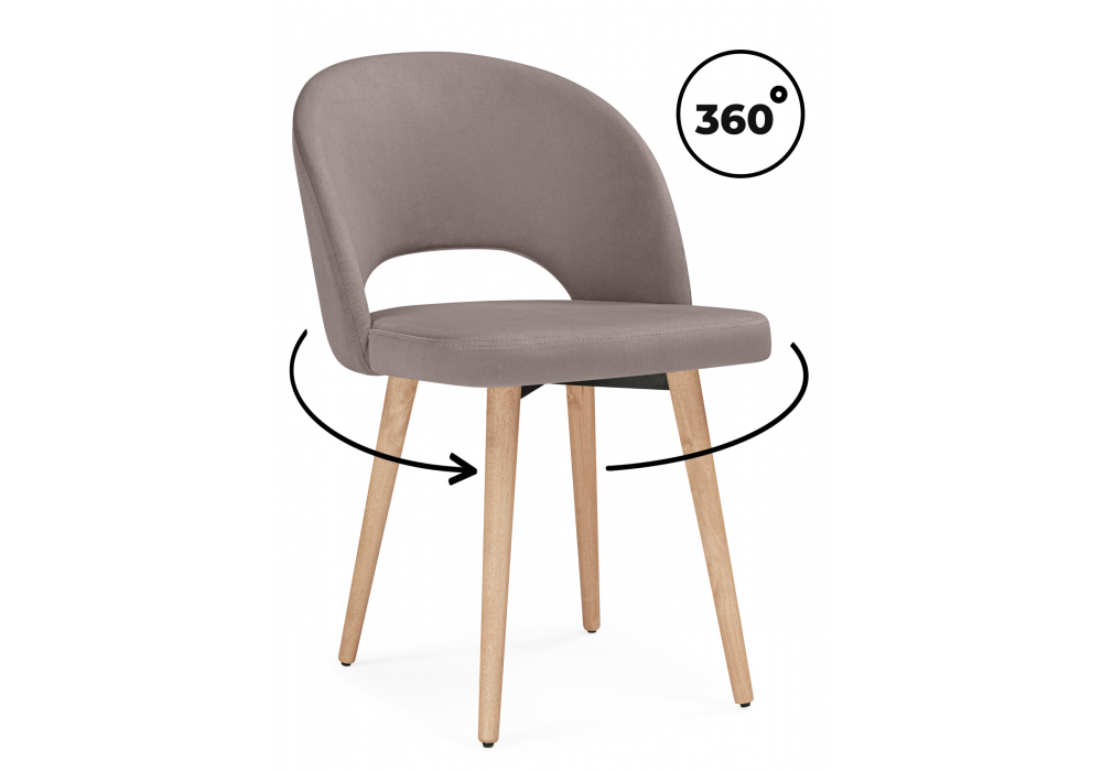 Стул деревянный Woodville Курбис 360 латте (zd 290), светлое дерево