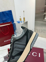 Кроссовки Gucci Re-Web мужские черные с узорами