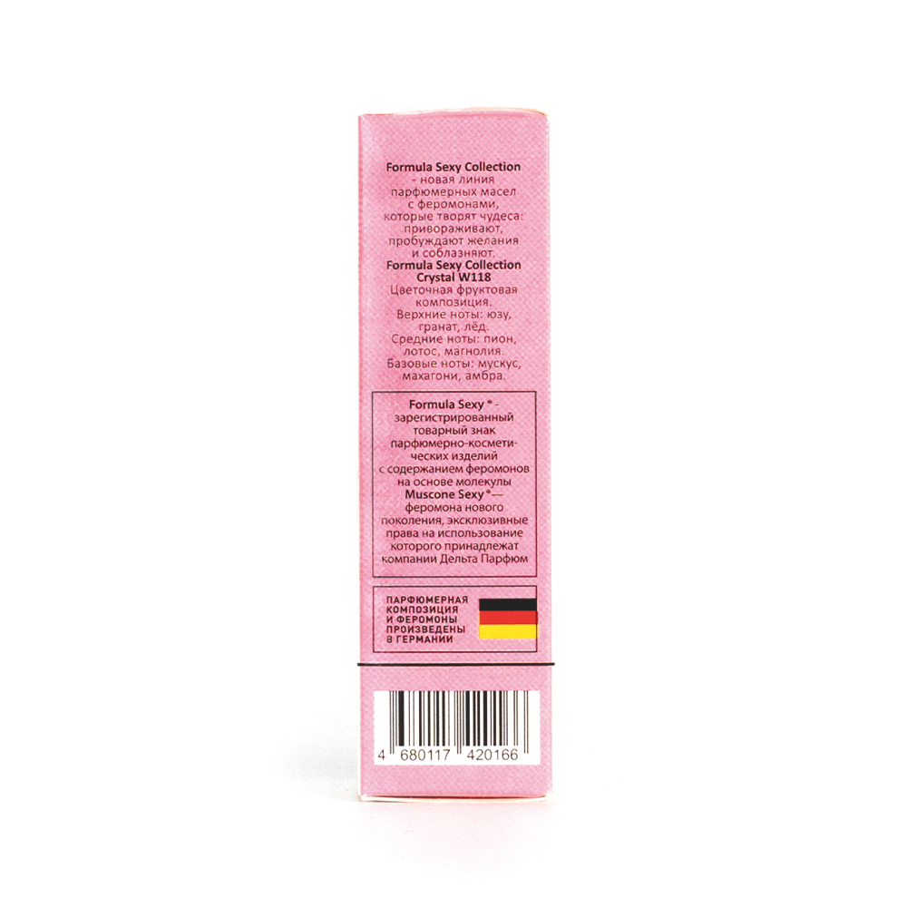 Парфюмерное масло с феромонами Formula Sexy Collection Crystal W118 (Формула Секси Коллекшн Кристал W118) – 8ml for women