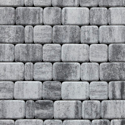 ТРОТУАРНЫЕ ПЛИТЫ КЛАССИКО - Б.1.КО.6 ЛИСТОПАД ГЛАДКИЙ АНТРАЦИТ, КОМПЛЕКТ ИЗ 3 ВИДОВ ПЛИТ