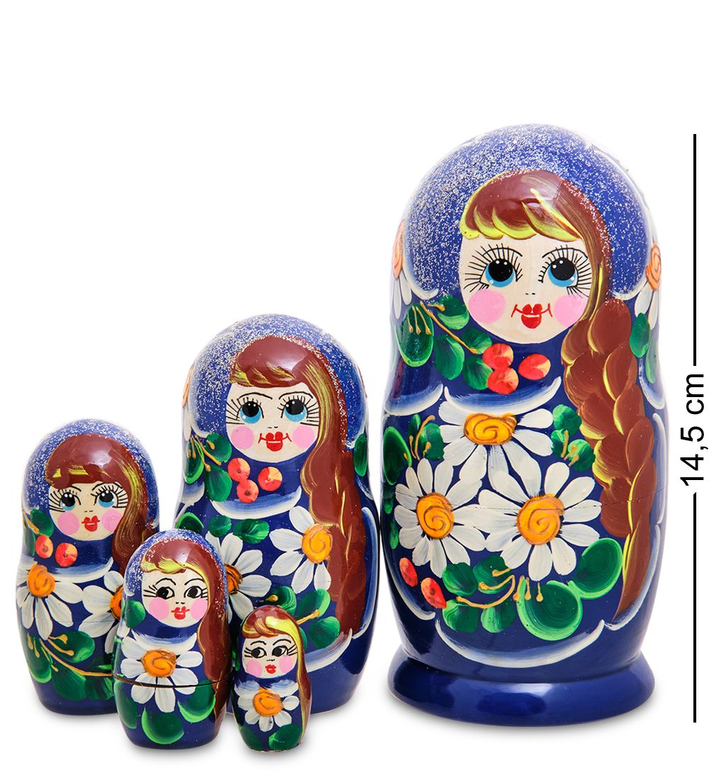 Народные промыслы МР-12/ 3-D Матрешка 5м «Любаша» мал.