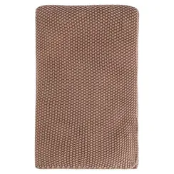 Плед из стираного хлопка цвета мокко из коллекции essential, 130x180 см