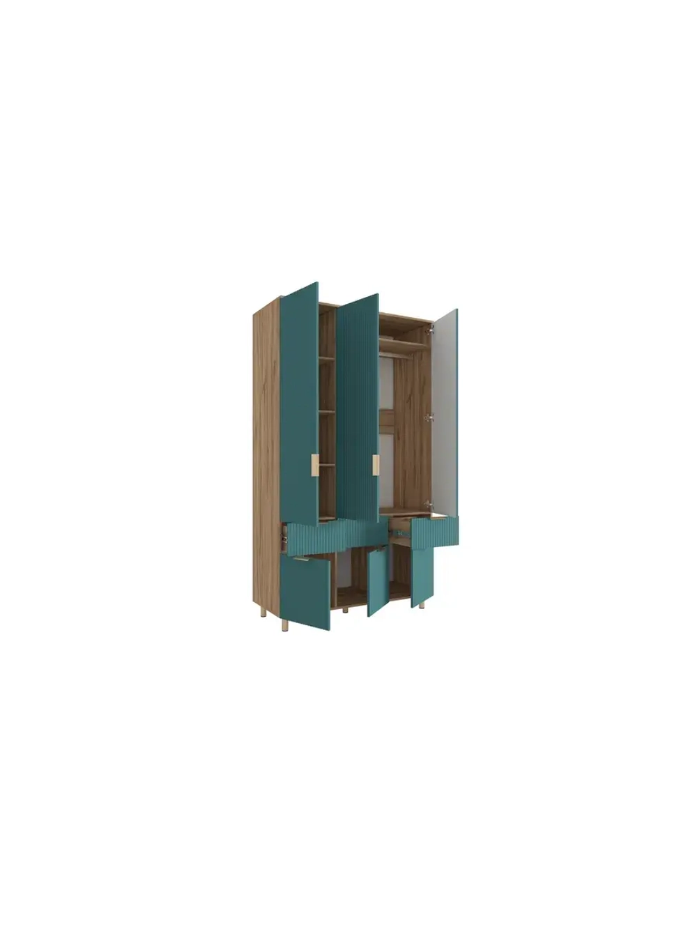 Шкаф распашной 120х50х210 с ящиками Birmingham 7