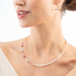 Серьги Coeur de Lion Hoop Crystal-Gold 30мм 0147/23-1816