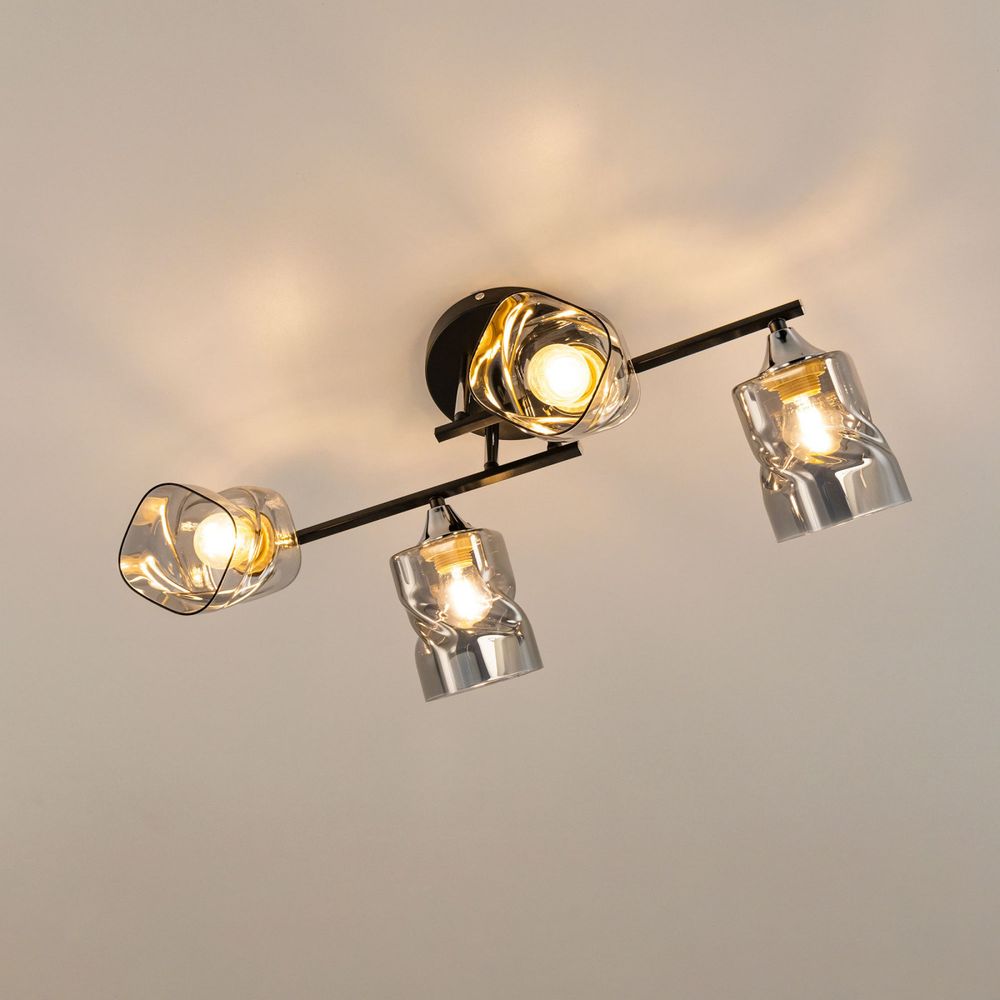 Citilux Клаус CL134145 Люстра потолочная Чёрная