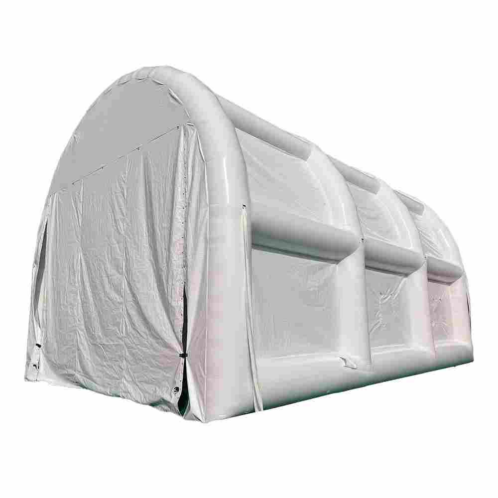 Надувной шатёр для техники белого цвета, 12*8*7 м
