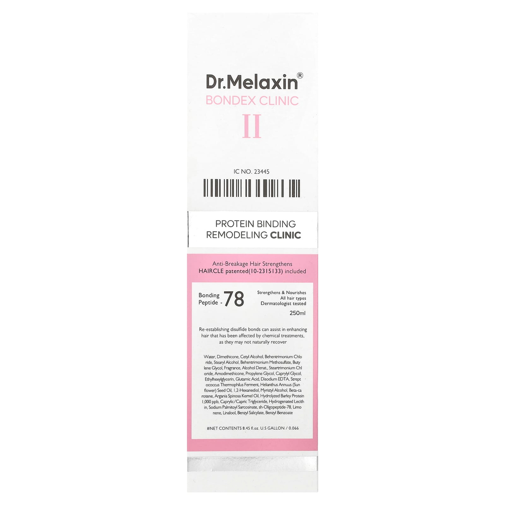 Dr.Melaxin, Bondex Clinic II, клиника ремоделирования связывания белков, 250 мл (8,45 жидк. Унции)