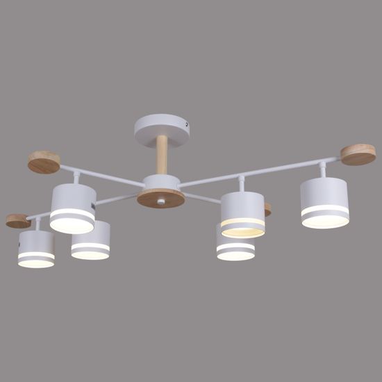 78730-0.3-06 GX53 WH+WOOD светильник потолочный