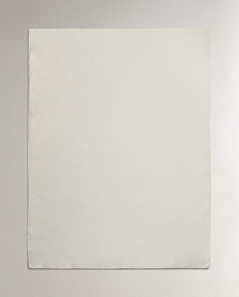 Zara Home - Флисовый плед, белый, 240x260 см