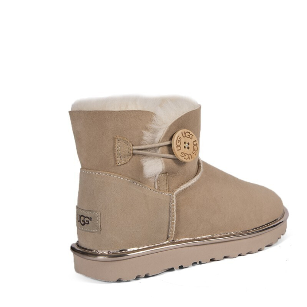 Угги Bailey Button Mini II Metallic Sand